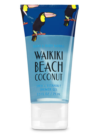 Waikiki Beach Coconut fragranza Travel Size Shower Gel