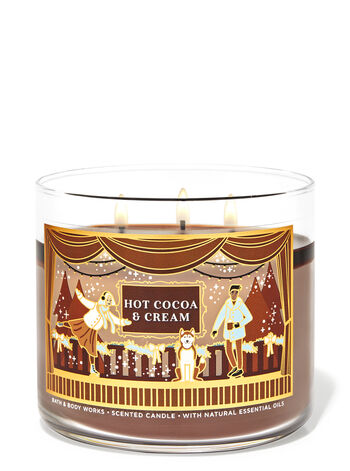 Hot Cocoa & Cream Home Fragrance/Candles/3-wick candles Bath & Body Works1
