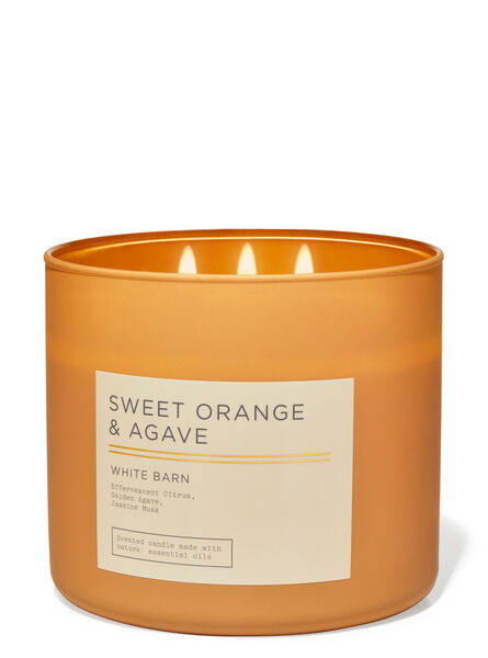 Sweet Orange &amp; Agave home fragrance featured white barn collection Bath & Body Works