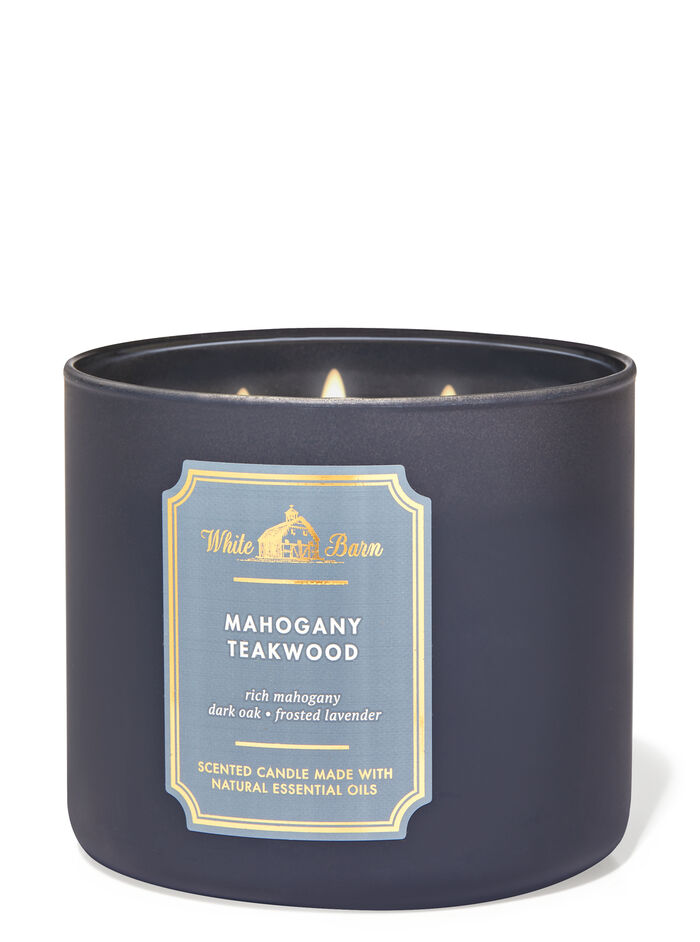 Mahogany Teakwood Home Fragrance/Candles/3-wick candles Bath & Body Works