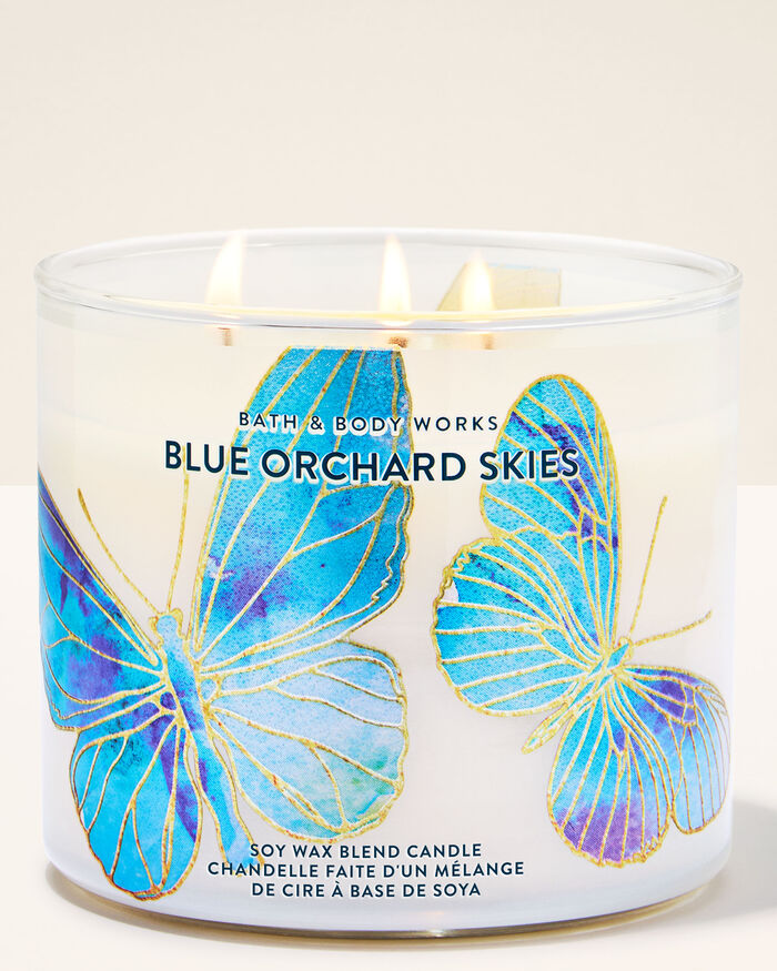 Blue Orchard Skies Home Fragrance/Candles/3-wick candles Bath & Body Works