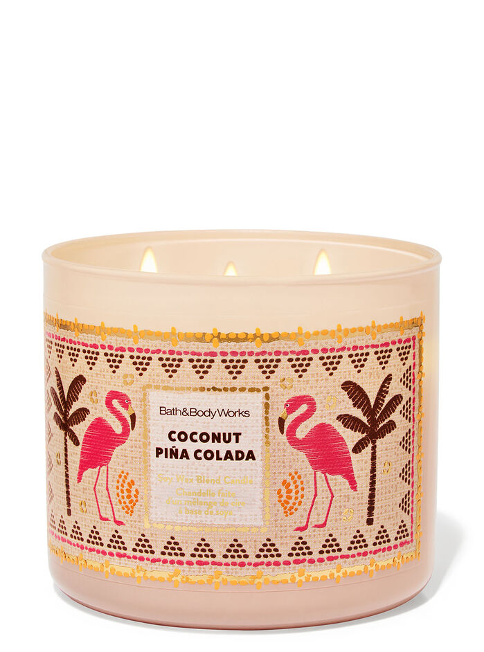 Coconut Pina Colada Home Fragrance/Candles/3-wick candles Bath & Body Works
