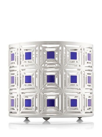Blue Squares fragranza 3-Wick Candle Holder