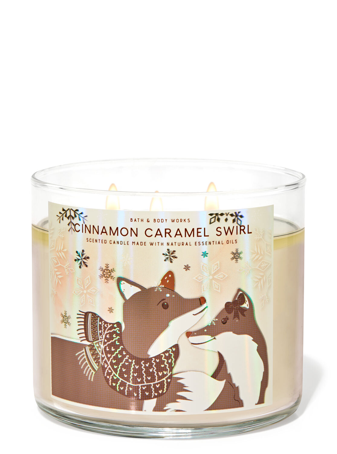 3-Wick Candle Cinnamon Caramel Swirl | Bath & Body Works Italy