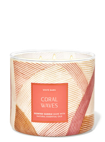Coral Waves home fragrance candles 3-wick candles Bath & Body Works1