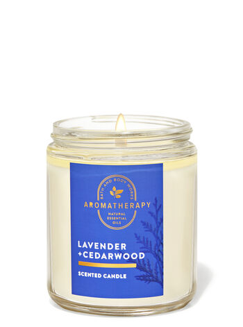 Lavender Cedarwood fragranza Candela a 1 stoppino