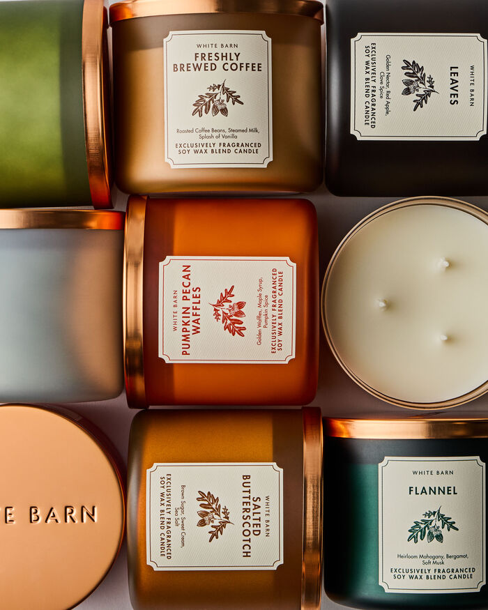 Pumpkin Pecan Waffles CANDELE/Tutte le Candele/Candela a Tre Stoppini Bath & Body Works