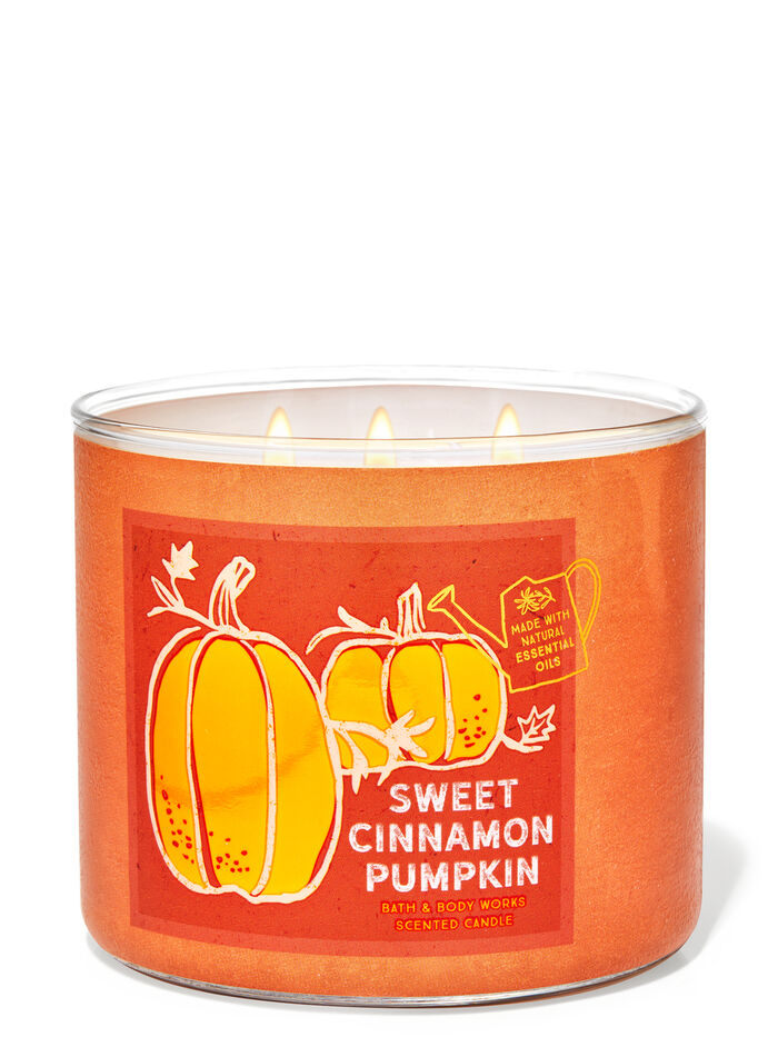 Sweet Cinnamon Pumpkin fragranza Candela a 3 stoppini