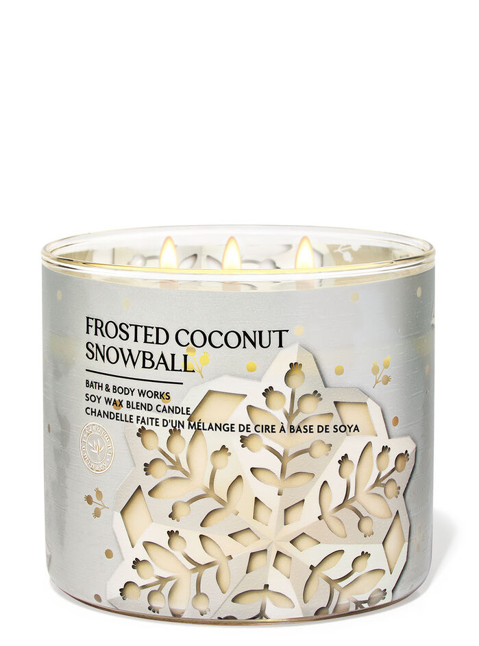 Frosted Coconut Snowball Home Fragrance/Candles/3-wick candles Bath & Body Works