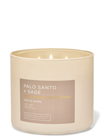 Palo Santo & Sage home fragrance featured white barn collection Bath & Body Works1