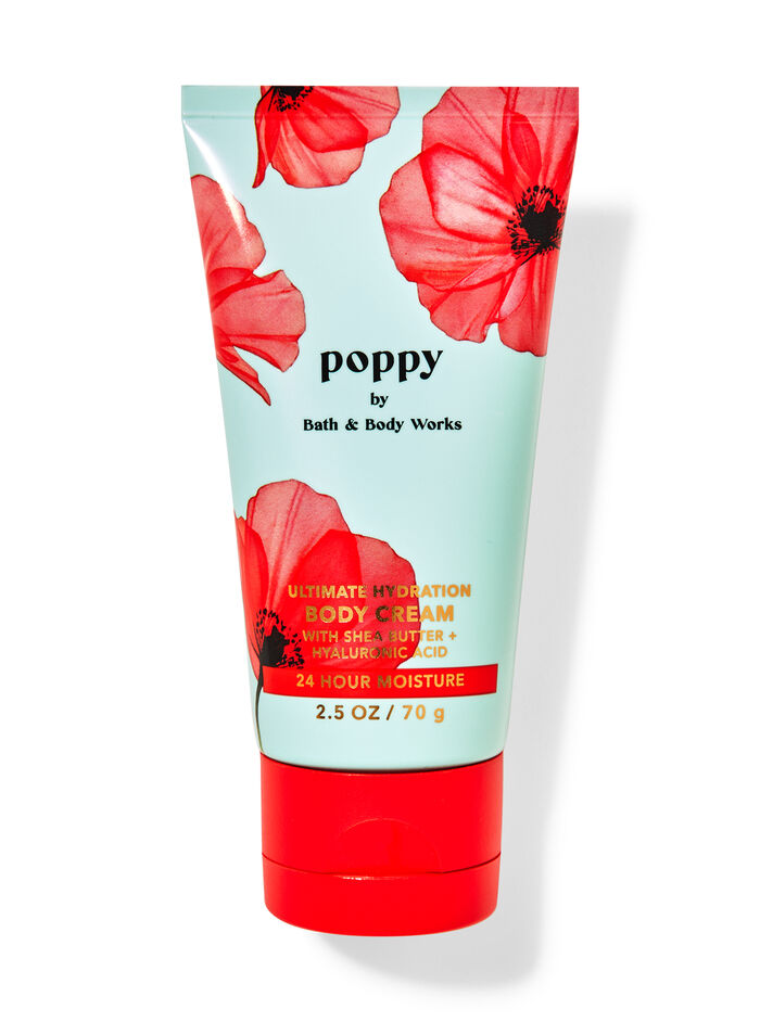 Poppy prodotti per il corpo in evidenza formato viaggio Bath & Body Works