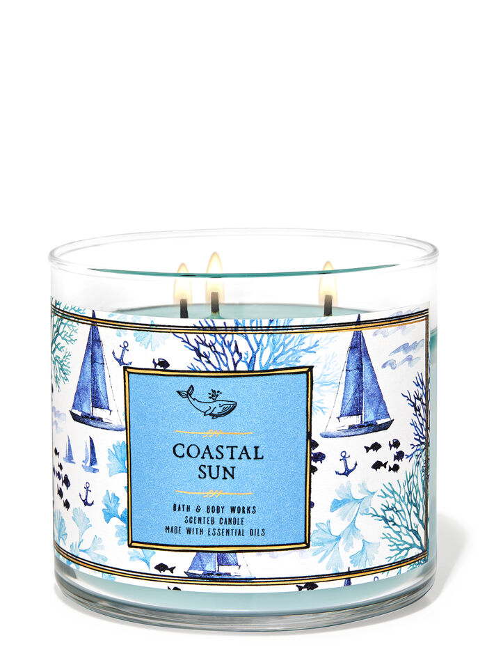 Coastal Sun Home Fragrance/Candles/3-wick candles Bath & Body Works