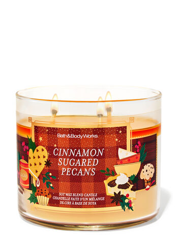 Cinnamon Sugared Pecans Candele/Tutte le Candele/Candela a Tre Stoppini Bath & Body Works1