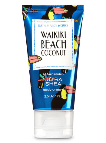 Waikiki Beach Coconut fragranza Travel Size Body Cream
