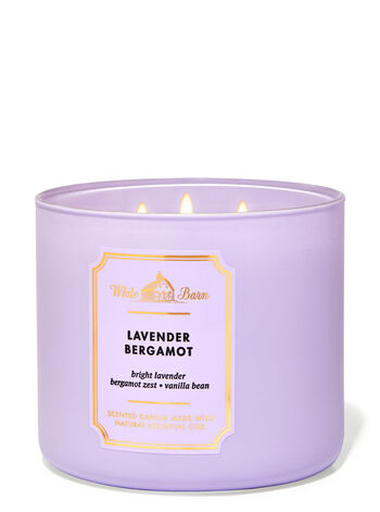 Lavender Bergamot fragranza Candela a 3 stoppini