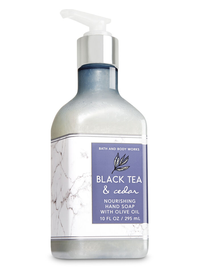 Black Tea & Cedar fragranza Hand Soap with Olive Oil