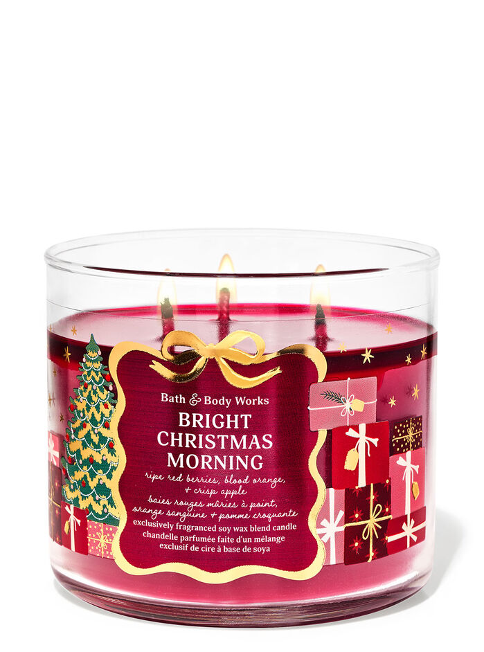 Bright Christmas Morning Home Fragrance/Candles/3-wick candles Bath & Body Works