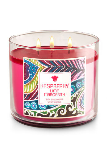 Raspberry Lime Margarita fragranza 3-Wick Candle