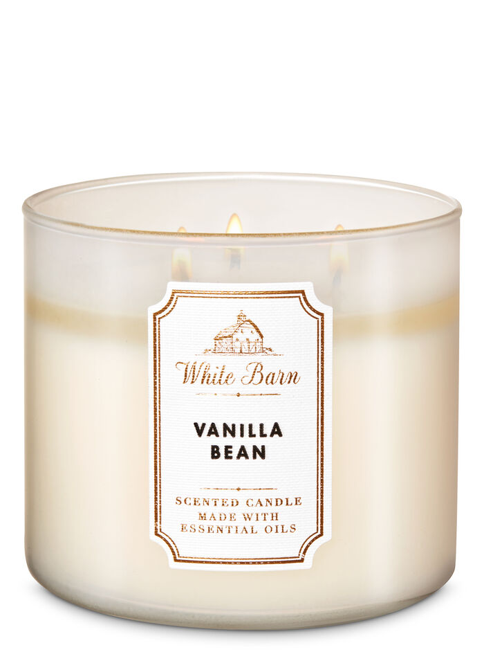 Vanilla Bean home fragrance candles 3-wick candles Bath & Body Works