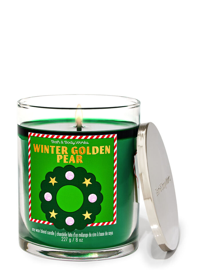 Winter Golden Pear Home Fragrance/Candles/1-wick candles Bath & Body Works