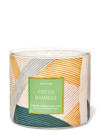 Fresh Bamboo profumazione ambiente candele candela a tre stoppini Bath & Body Works1