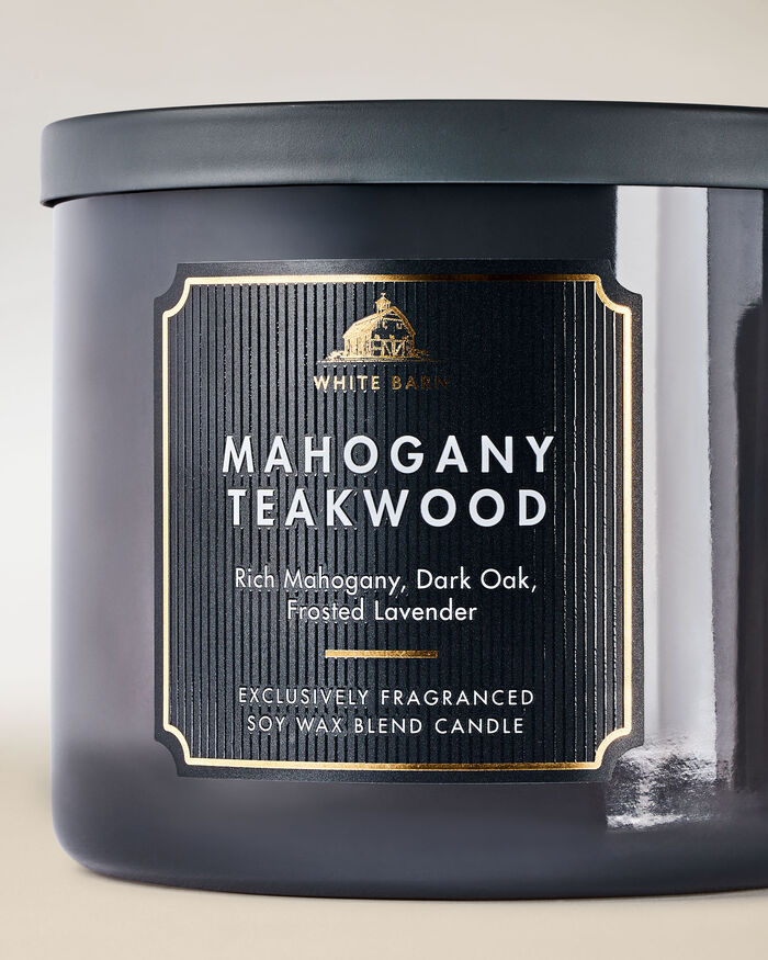 Mahogany Teakwood Home Fragrance/Candles/3-wick candles Bath & Body Works