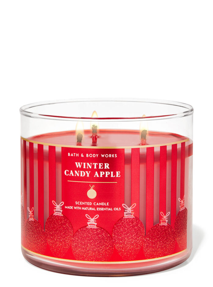Winter Candy Apple Home Fragrance/Candles/3-wick candles Bath & Body Works