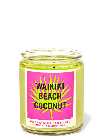 Waikiki Beach Coconut fragranza Candela a 1 stoppino