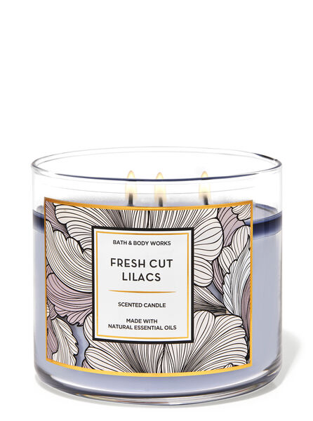 Fresh Cut Lilacs fragrance 3-Wick Candle