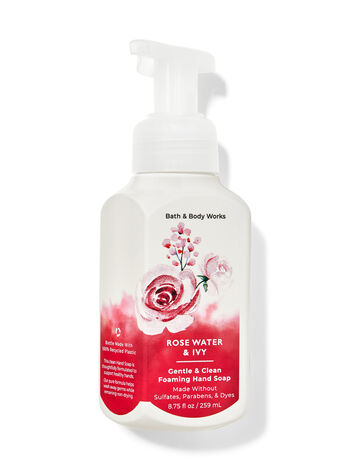 Rose Water & Ivy fragranza Delicato e amplificatore; Sapone per la mano schiumogeno pulito