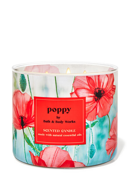 Poppy fragranza Candela a 3 stoppini