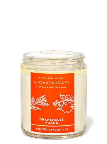 Grapefruit Sage fragranza Candela a 1 stoppino
