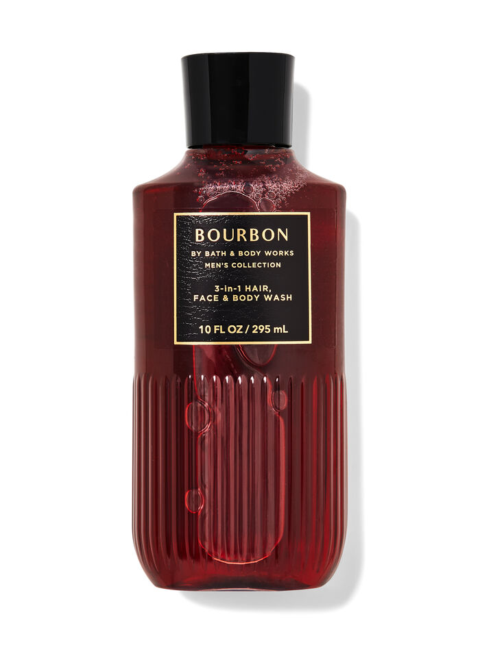 Bourbon fragrance 3-in-1 Hair, Face &amp; Body Wash