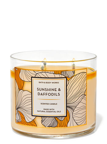 Sunshine & Daffodils fragrance 3-Wick Candle