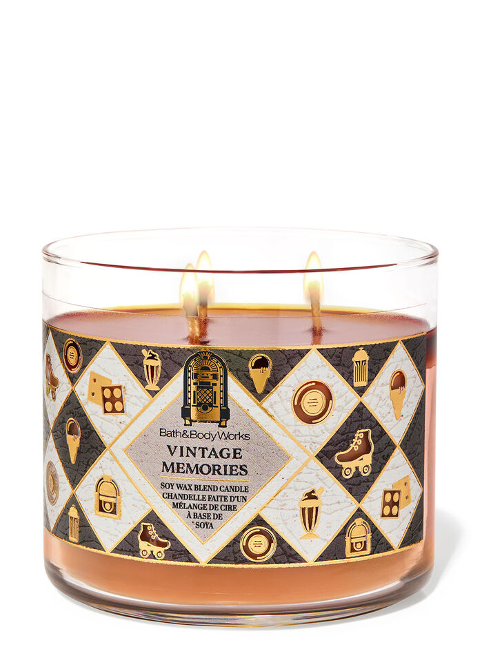 Vintage Memories Home Fragrance/Candles/3-wick candles Bath & Body Works