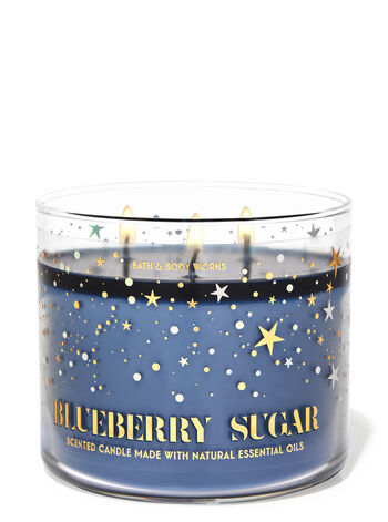 Blueberry Sugar fragrance 3-Wick Candle