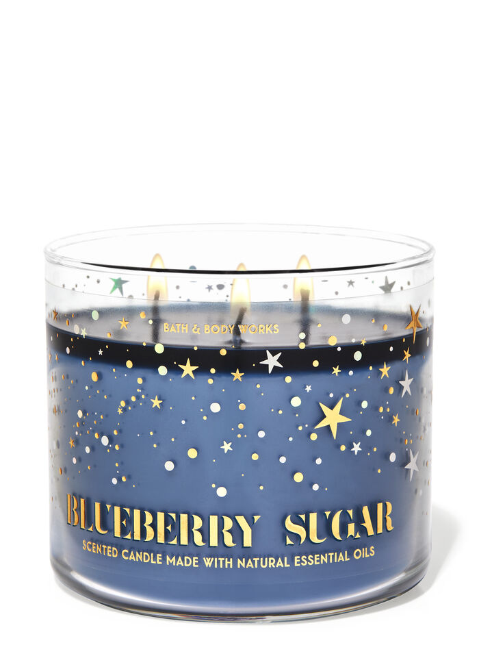 Blueberry Sugar fragrance 3-Wick Candle