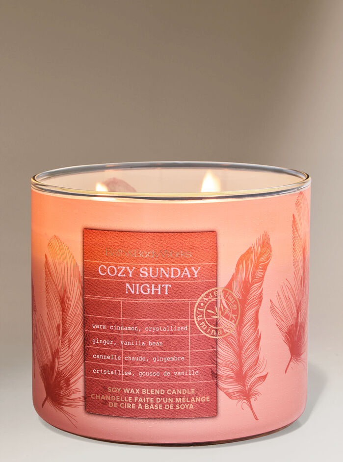 Cozy Sunday Night Home Fragrance/Candles/3-wick candles Bath & Body Works