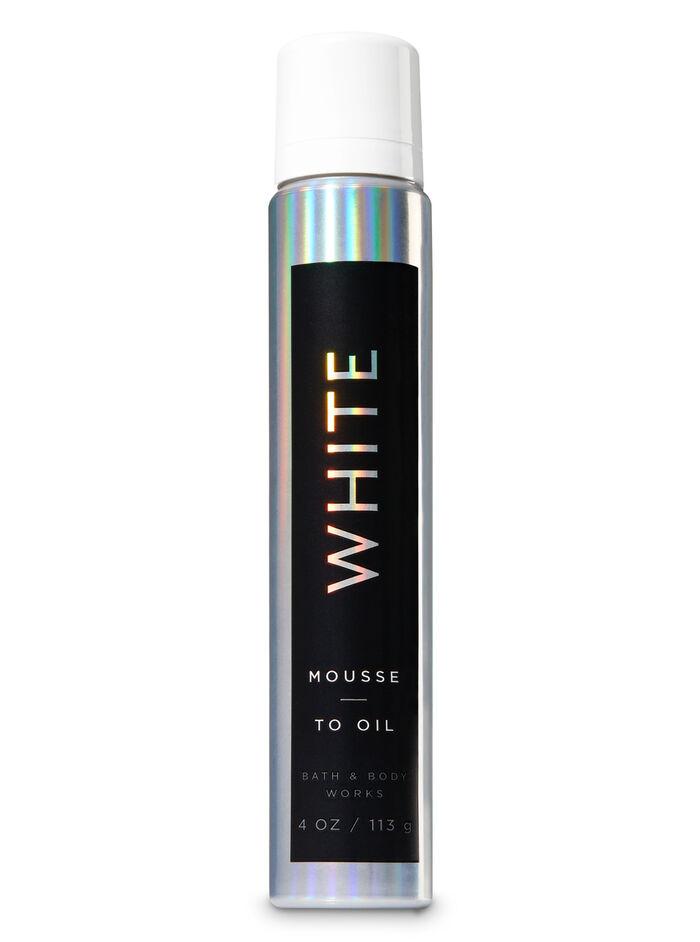 White fragranza Mousse-to-Oil