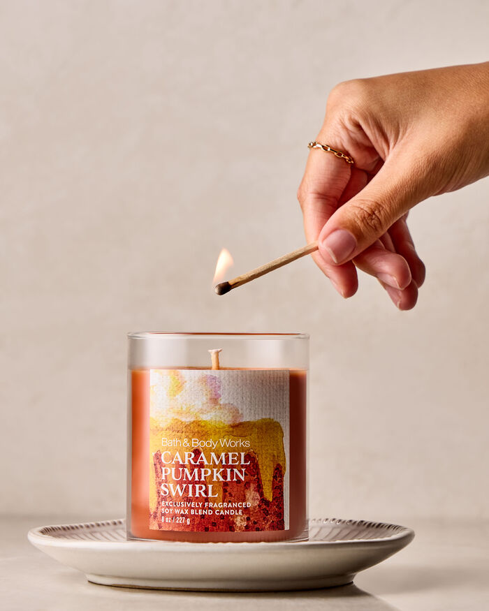Caramel Pumpkin Swirl CANDELE/Tutte le Candele/Candela a Uno Stoppino Bath & Body Works