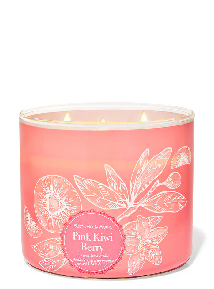 Pink Kiwi Berry Home Fragrance/Candles/3-wick candles Bath & Body Works