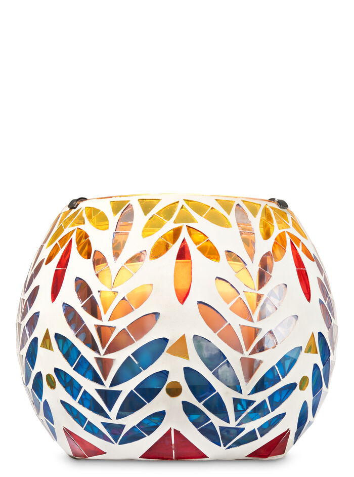 Colorful Mosaic Luminary fragranza 3-Wick Candle Holder