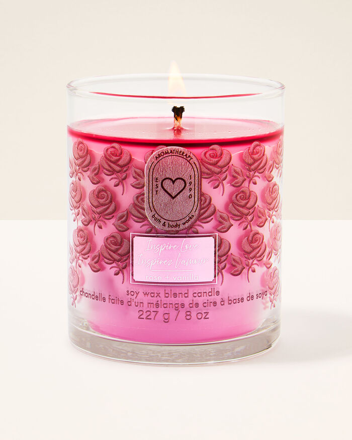 Inspire Love - Rose + Vanilla Home Fragrance/Candles/1-wick candles Bath & Body Works