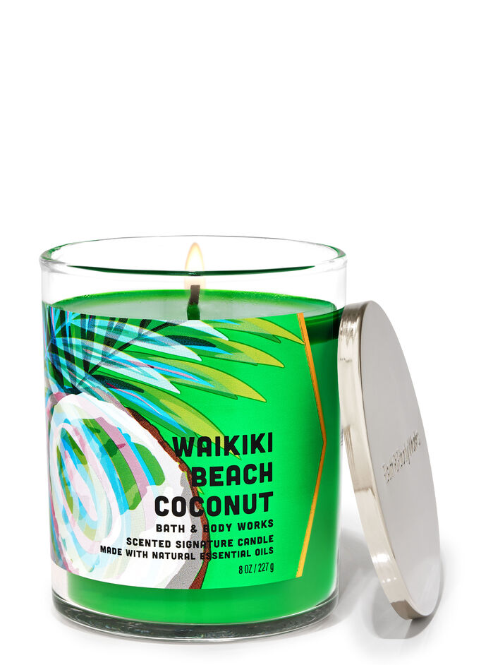 Waikiki Beach Coconut Home Fragrance/Candles/1-wick candles Bath & Body Works