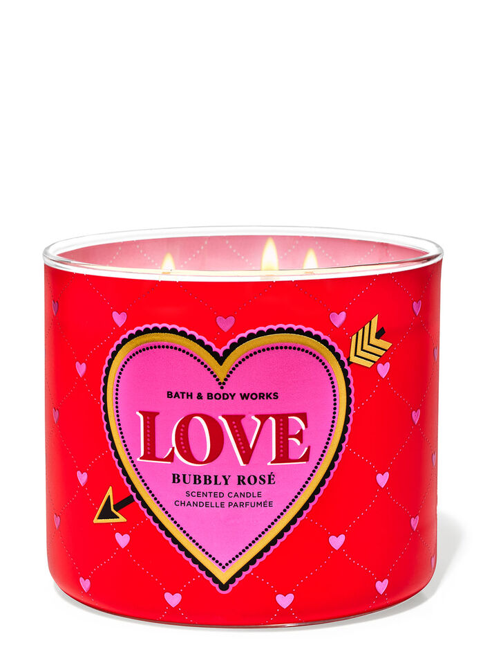 Bubbly Ros&eacute; Home Fragrance/Candles/3-wick candles Bath & Body Works