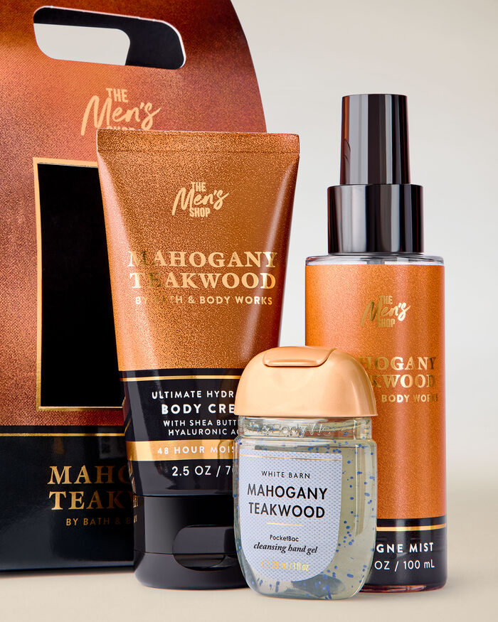 Mahogany Teakwood PRODOTTI PER IL CORPO/Set regalo/Cofanetti Corpo Bath & Body Works