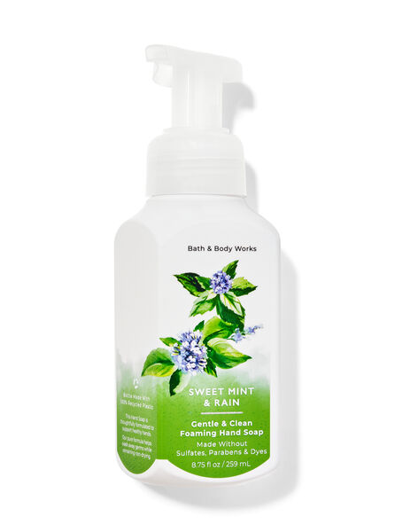 Sweet Mint & Rain fragranza Sapone detergente delicato in schiuma mani