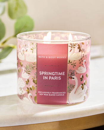 Springtime In Paris Home Fragrance/Candles/3-wick candles Bath & Body Works3