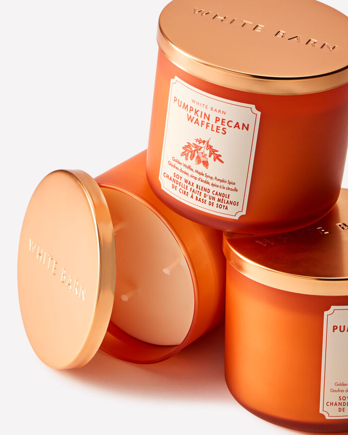 Pumpkin Pecan Waffles CANDELE/Tutte le Candele/Candela a Tre Stoppini Bath & Body Works