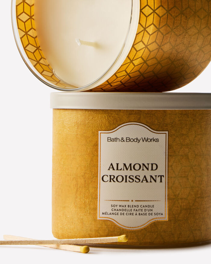 Almond Croissant CANDELE/Tutte le Candele/Candela a Tre Stoppini Bath & Body Works
